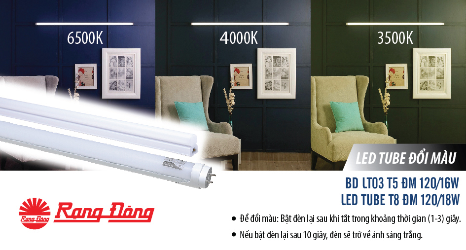 Lựa chọn đèn Led Tube đổi màu – cho cảm xúc thăng hoa